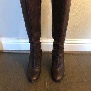 Nine West Calf Wedge Boots
